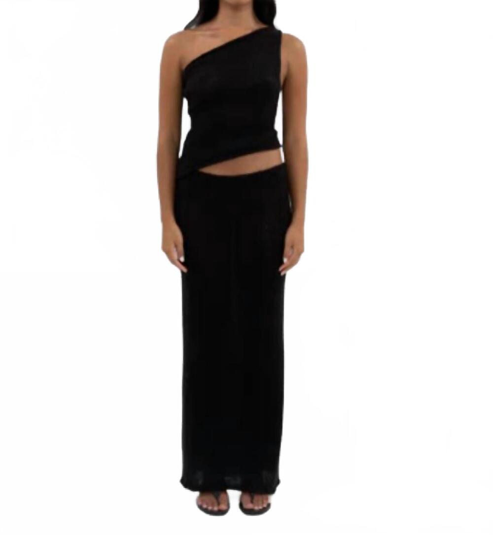 NEW BELLE ANNA leyla one shoulder top in black